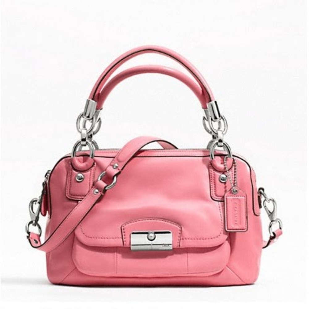 NWT $428 COACH LEATHER KRISTEN SATCHEL HANDBAG BAG